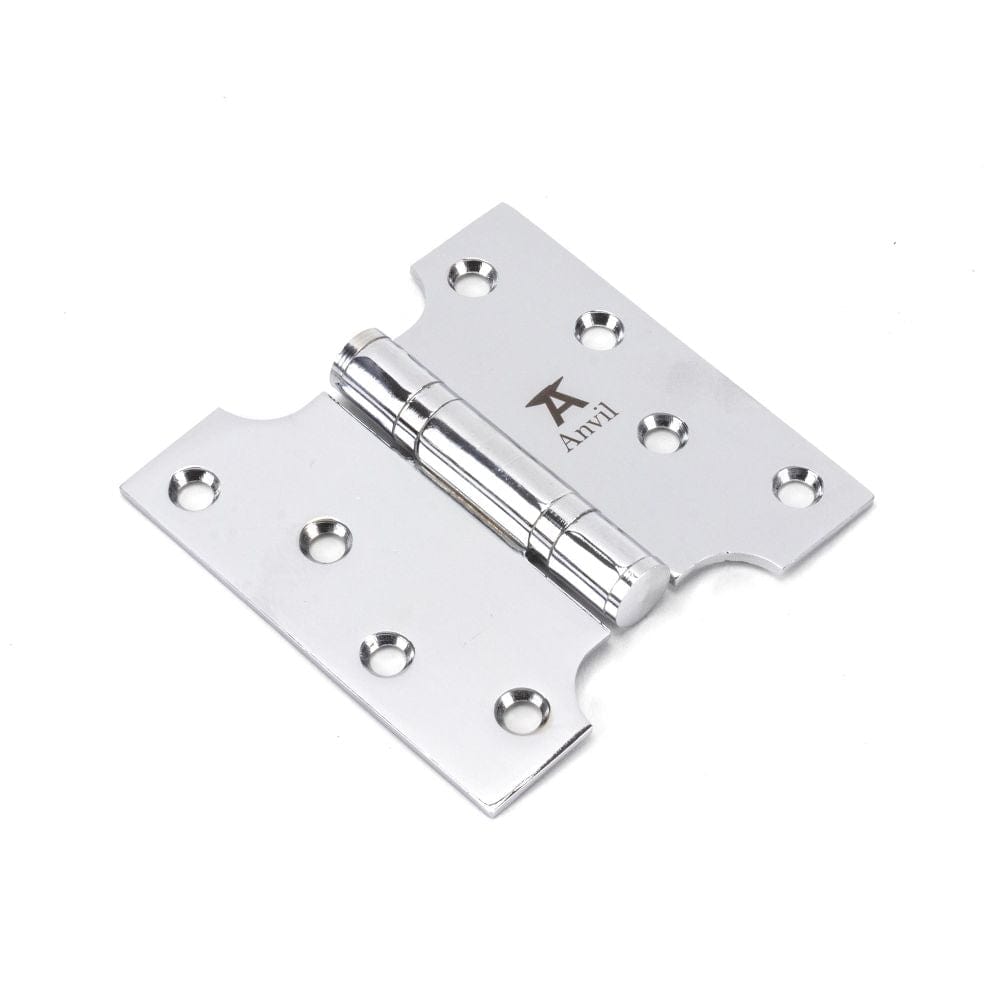 From The Anvil Hinges Polished Chrome / Parliament Hinges / 4" x (102mm) From The Anvil - Polished Chrome 4" x 2" x 4" Parliament Hinge (pair) ss