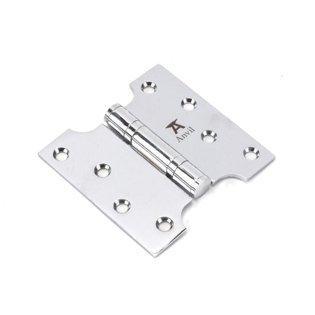 From The Anvil Hinges Polished Chrome / Parliament Hinges / 4" x (102mm) From The Anvil - Polished Chrome 4" x 2" x 4" Parliament Hinge (pair) ss