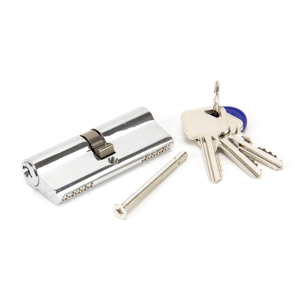 From The Anvil Locks & Latches Polished Chrome / Euro Double Cylinders / 40 x 40mm From The Anvil - Polished Chrome 40/40 Euro Cylinder