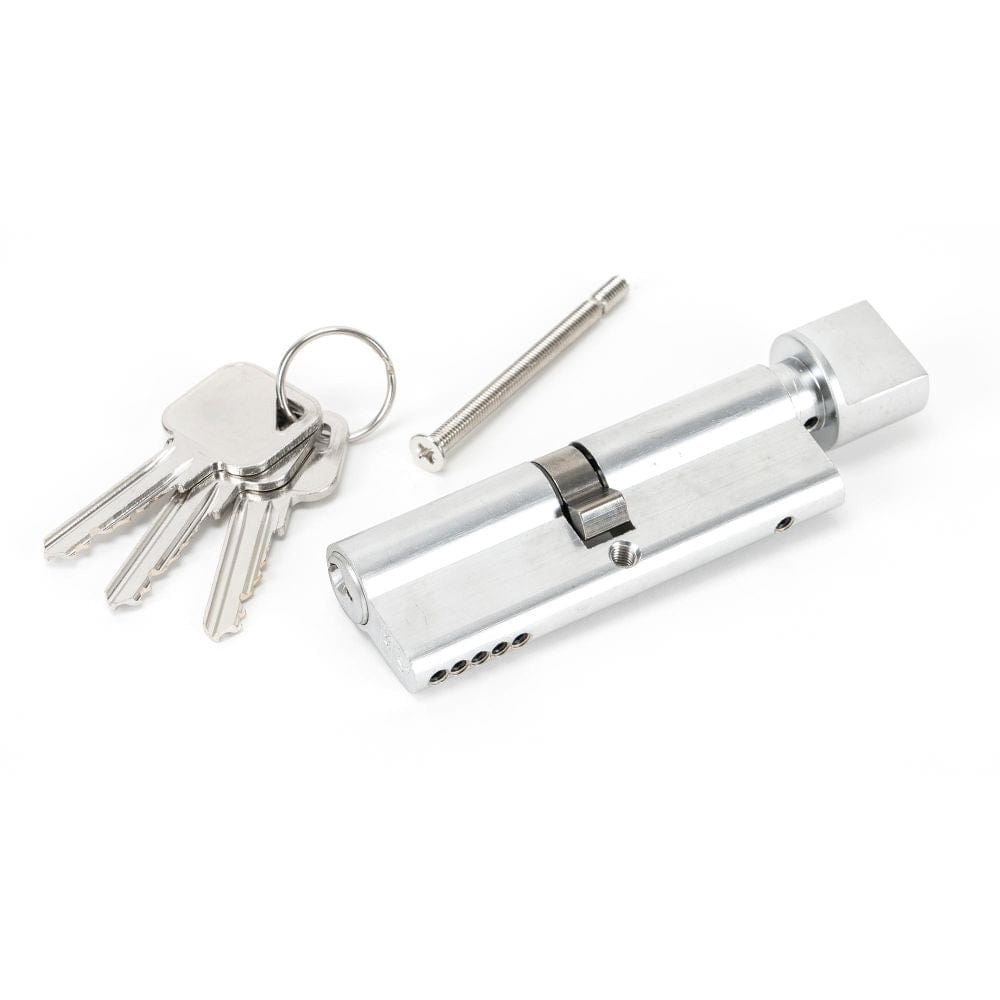 From The Anvil Locks & Latches Polished Chrome / Euro Cylinder & Turn / 45 x 45mm From The Anvil - Polished Chrome 45/45 5pin Euro Cylinder/Thumbturn