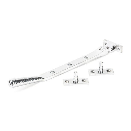 From The Anvil Window Furniture Polished Chrome / 8"/200mm From The Anvil - Polished Chrome 8" Hammered Newbury Stay