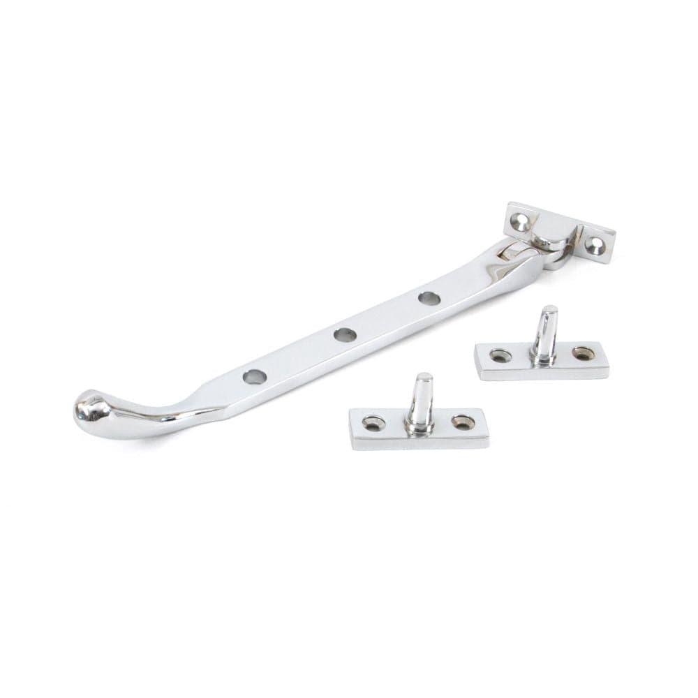 From The Anvil Window Furniture Polished Chrome / 8"/200mm From The Anvil - Polished Chrome 8" Peardrop Stay