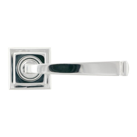 From The Anvil Door Furniture Polished Chrome / Square Rose From The Anvil - Polished Chrome Avon Round Lever on Rose Set (Square)