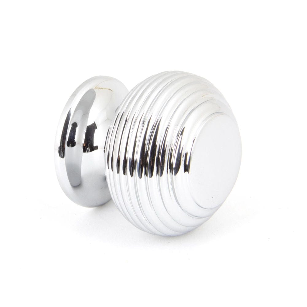 From The Anvil Cabinet Hardware Polished Chrome / Cabinet Knobs / 30mm Dia. From The Anvil - Polished Chrome Beehive Cabinet Knob 30mm