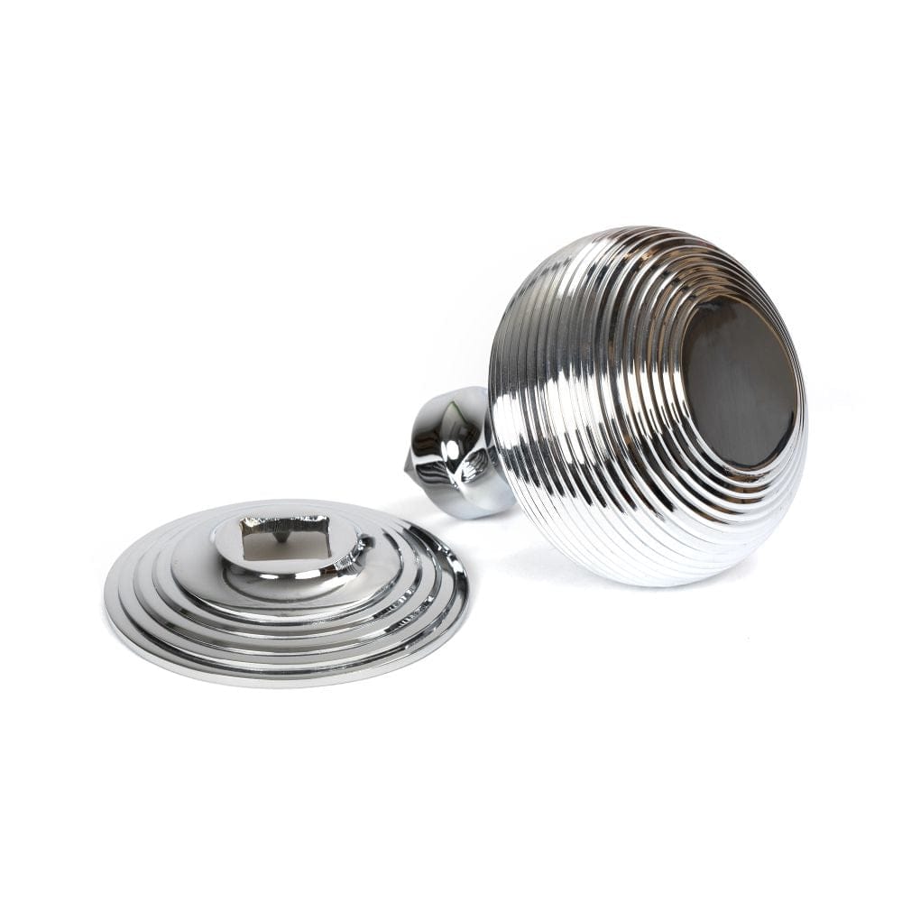 From The Anvil Door Furniture Polished Chrome / Beehive Centre Door Knob From The Anvil - Polished Chrome Beehive Centre Door Knob