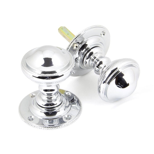 From The Anvil Door Furniture Polished Chrome / Mortice Knobs From The Anvil - Polished Chrome Brockworth Mortice Knob Set