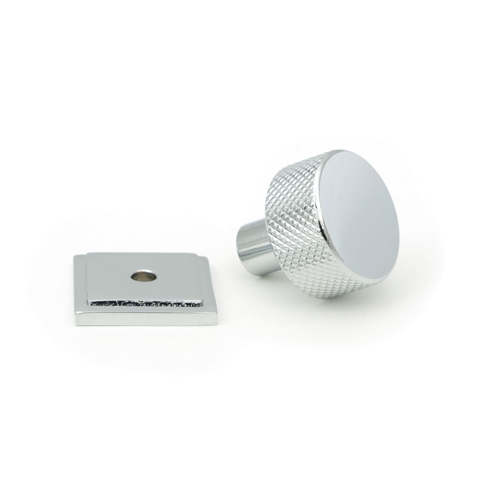From The Anvil Cabinet Hardware Polished Chrome / Cabinet Knobs / 25mm Dia. From The Anvil - Polished Chrome Brompton Cabinet Knob - 25mm (Square)