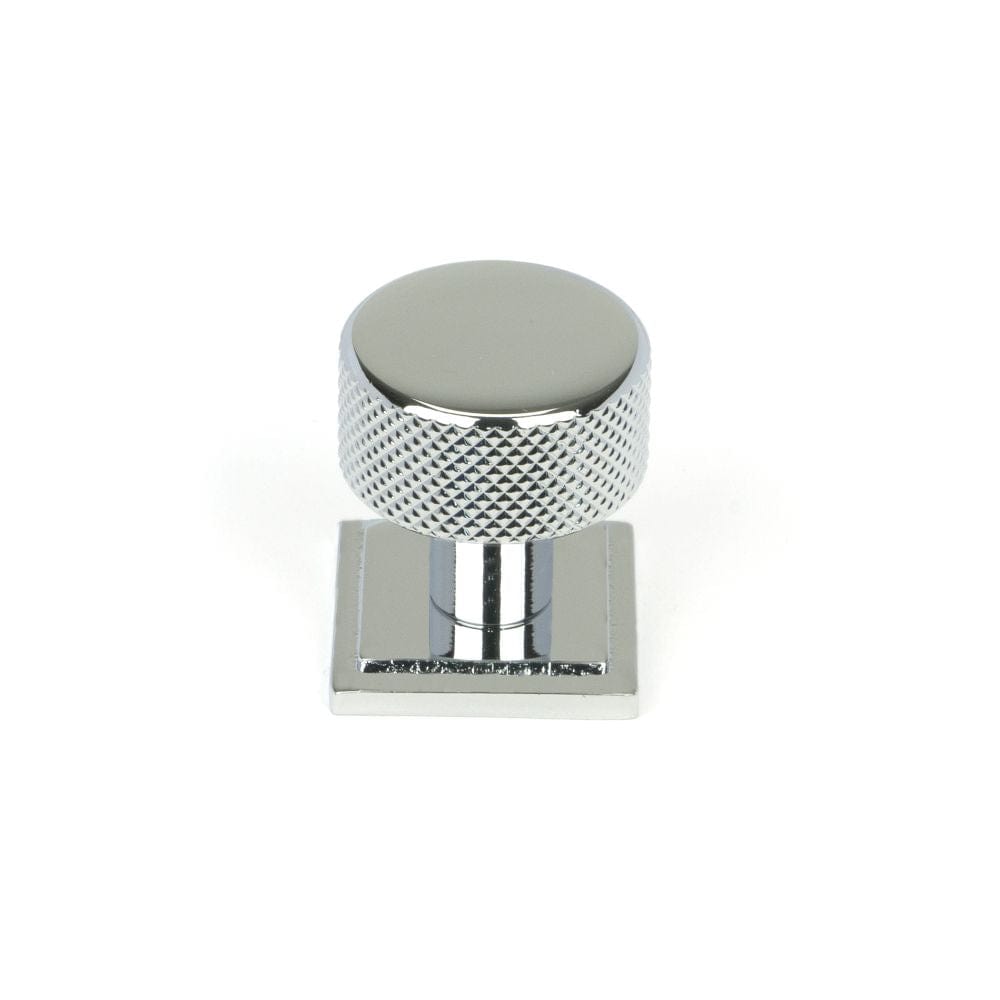 From The Anvil Cabinet Hardware Polished Chrome / Cabinet Knobs / 25mm Dia. From The Anvil - Polished Chrome Brompton Cabinet Knob - 25mm (Square)