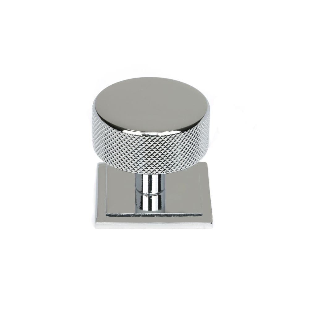 From The Anvil Cabinet Hardware Polished Chrome / Cabinet Knobs / 38mm Dia. From The Anvil - Polished Chrome Brompton Cabinet Knob - 38mm (Square)