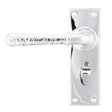 From The Anvil Door Furniture Polished Chrome / Bathroom Lock Handles From The Anvil - Polished Chrome Hammered Newbury Lever Bathroom Set