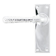 From The Anvil Door Furniture Polished Chrome / Latch Handles From The Anvil - Polished Chrome Hammered Newbury Lever Latch Set