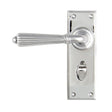 From The Anvil Door Furniture Polished Chrome / Bathroom Lock Handles From The Anvil - Polished Chrome Hinton Lever Bathroom Set