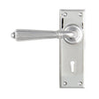 From The Anvil Door Furniture Polished Chrome / Std. Lock Handles From The Anvil - Polished Chrome Hinton Lever Lock Set