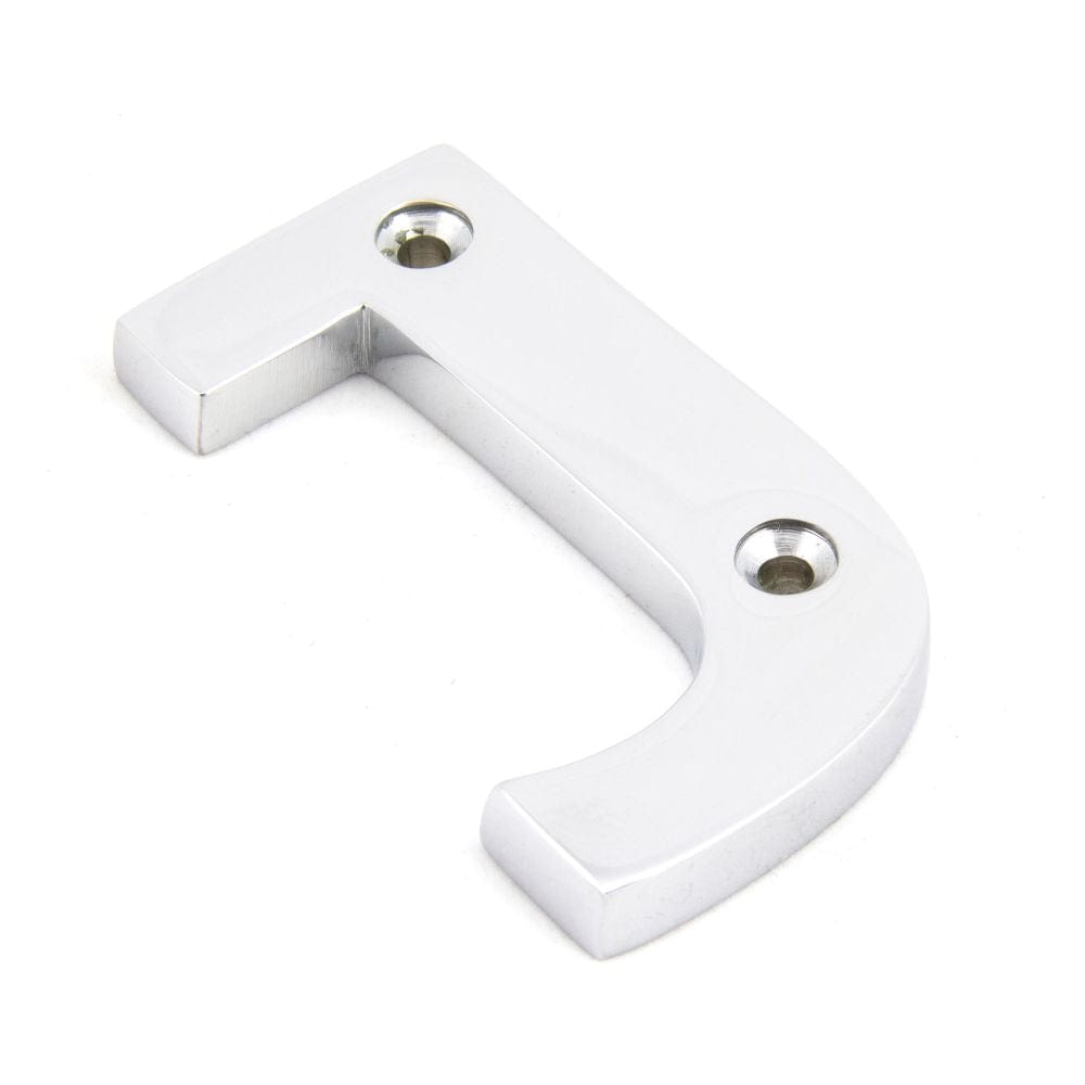 From The Anvil Door Furniture Polished Chrome / Letters / J From The Anvil - Polished Chrome Letter J