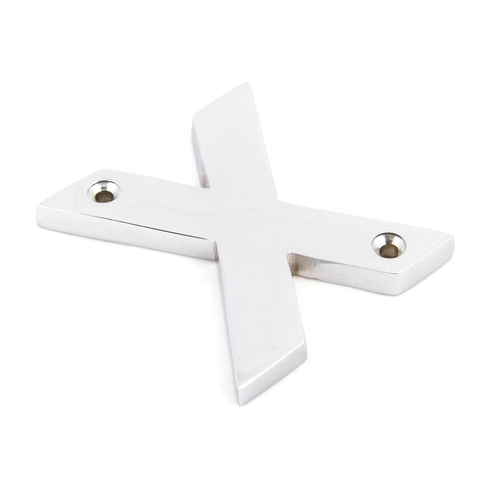 From The Anvil Door Furniture Polished Chrome / Letters / X From The Anvil - Polished Chrome Letter X
