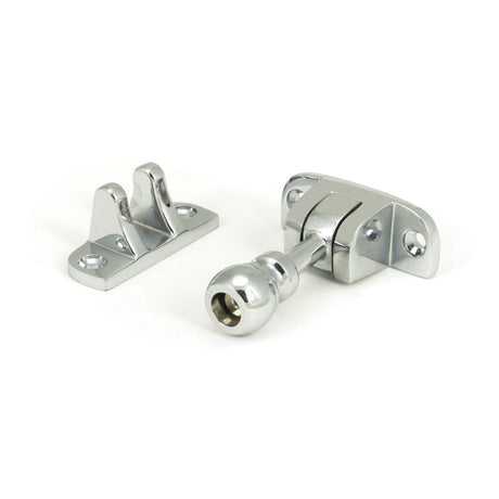 From The Anvil Window Furniture Polished Chrome / Sash Window Brighton Fasteners / Yes From The Anvil - Polished Chrome Mushroom Brighton Fastener (Radiused)