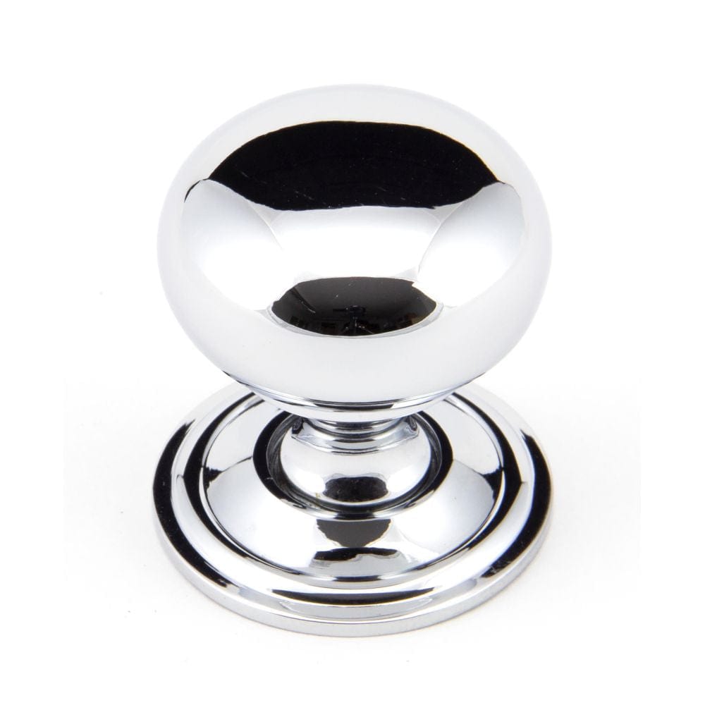 From The Anvil Cabinet Hardware Polished Chrome / Cabinet Knobs / 32mm Dia. From The Anvil - Polished Chrome Mushroom Cabinet Knob 32mm