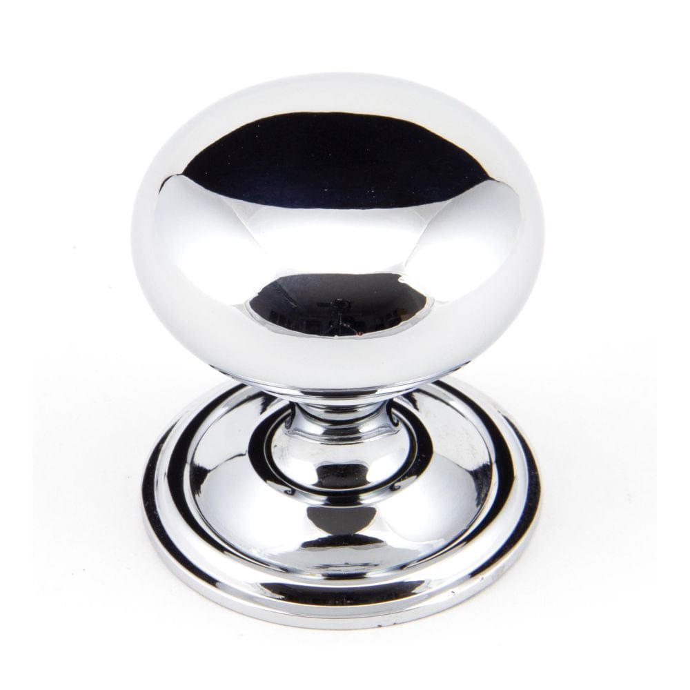 From The Anvil Cabinet Hardware Polished Chrome / Cabinet Knobs / 38mm Dia. From The Anvil - Polished Chrome Mushroom Cabinet Knob 38mm