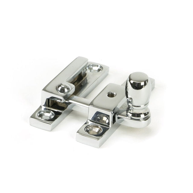 From The Anvil Window Furniture Polished Chrome / Sash Window Quadrant Fasteners / Yes From The Anvil - Polished Chrome Mushroom Quadrant Fastener - Narrow