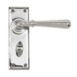 From The Anvil Door Furniture Polished Chrome / Bathroom Lock Handles From The Anvil - Polished Chrome Newbury Lever Bathroom Set