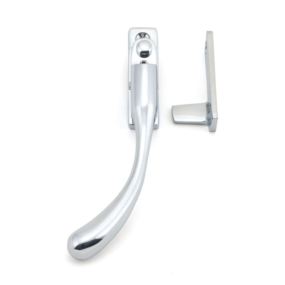 From The Anvil Window Furniture Polished Chrome / Yes / Night Vent From The Anvil - Polished Chrome Night-Vent Locking Peardrop Fastener - LH