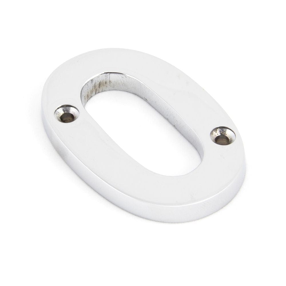 From The Anvil Door Furniture Polished Chrome / Numerals / 0 From The Anvil - Polished Chrome Numeral 0