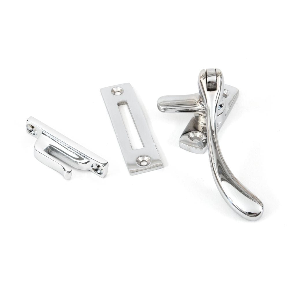 From The Anvil Window Furniture Polished Chrome / No / Mortice & Hook Place From The Anvil - Polished Chrome Peardrop Fastener