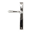 From The Anvil Door Furniture Polished Chrome / Multi Point Latch Set From The Anvil - Polished Chrome Reeded Slimline Lever Espag. Latch Set