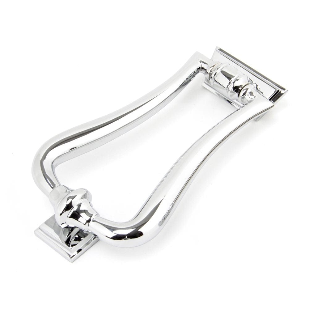 From The Anvil Door Furniture Polished Chrome / Art Deco Door Knocker From The Anvil - Polished Chrome Slimline Art Deco Door Knocker