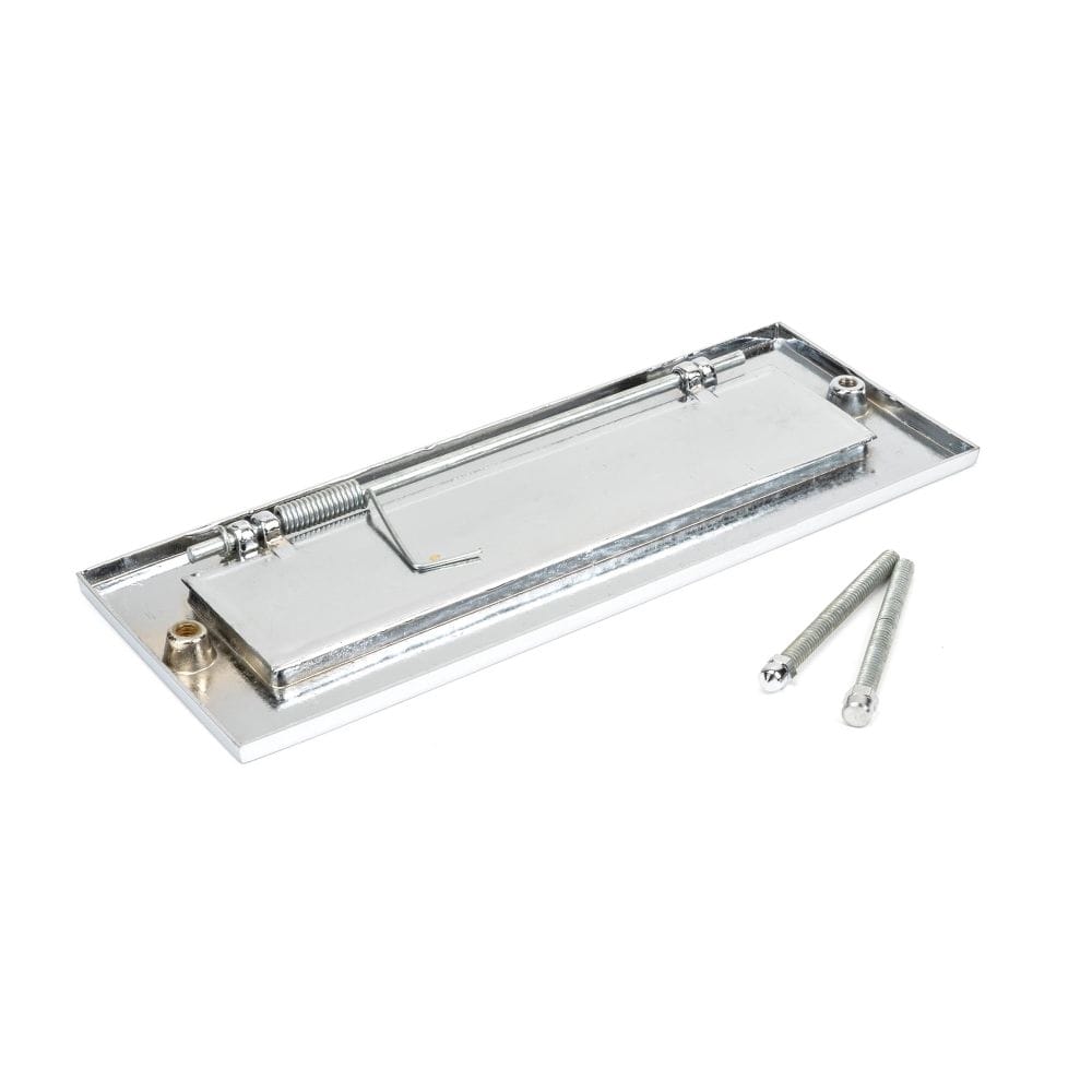 From The Anvil Door Furniture Polished Chrome / Letter Plates / 252 x 96mm From The Anvil - Polished Chrome Small Letter Plate