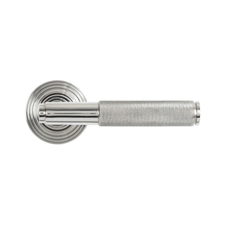 From The Anvil Door Furniture Polished Marine SS (316) / Round Rose From The Anvil - Polished Marine SS (316) Brompton Lever on Rose Set (Beehive)