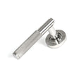 From The Anvil Door Furniture Polished Marine SS (316) / Round Rose From The Anvil - Polished Marine SS (316) Brompton Lever on Rose Set (Beehive) - Unsprung