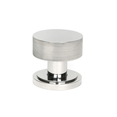 From The Anvil Door Furniture Polished Marine SS (316) / Mortice/Rim Knobs From The Anvil - Polished Marine SS (316) Brompton Mortice/Rim Knob Set (Art Deco)