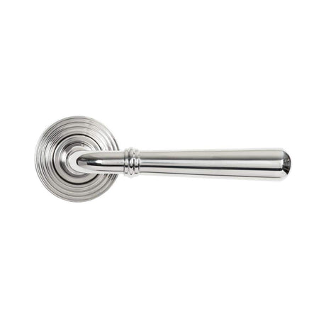 From The Anvil Door Furniture Polished Marine SS (316) / Round Rose From The Anvil - Polished Marine SS (316) Newbury Lever on Rose Set (Beehive) - Unsprung