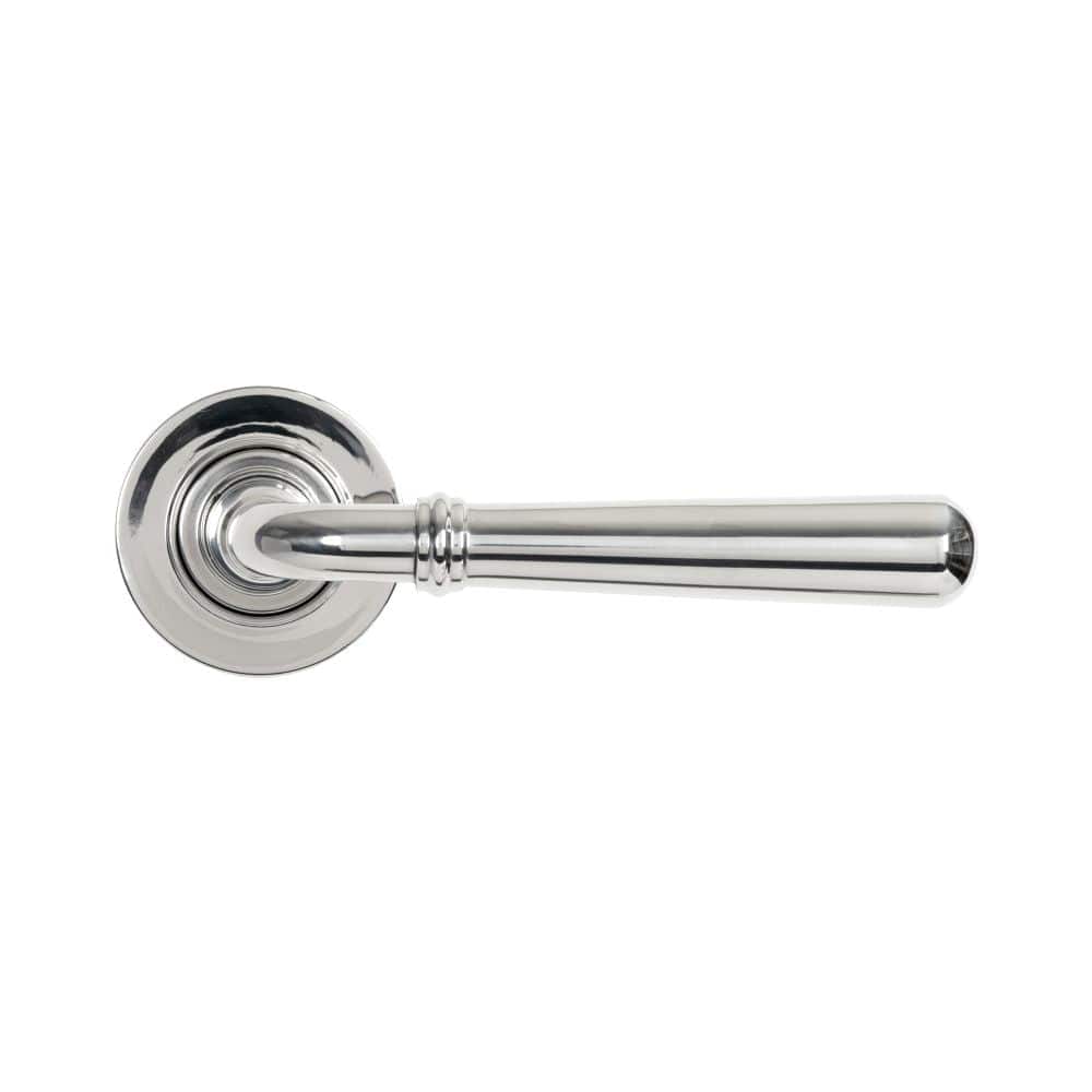 From The Anvil Door Furniture Polished Marine SS (316) / Round Rose From The Anvil - Polished Marine SS (316) Newbury Lever on Rose Set (Plain) - Unsprung