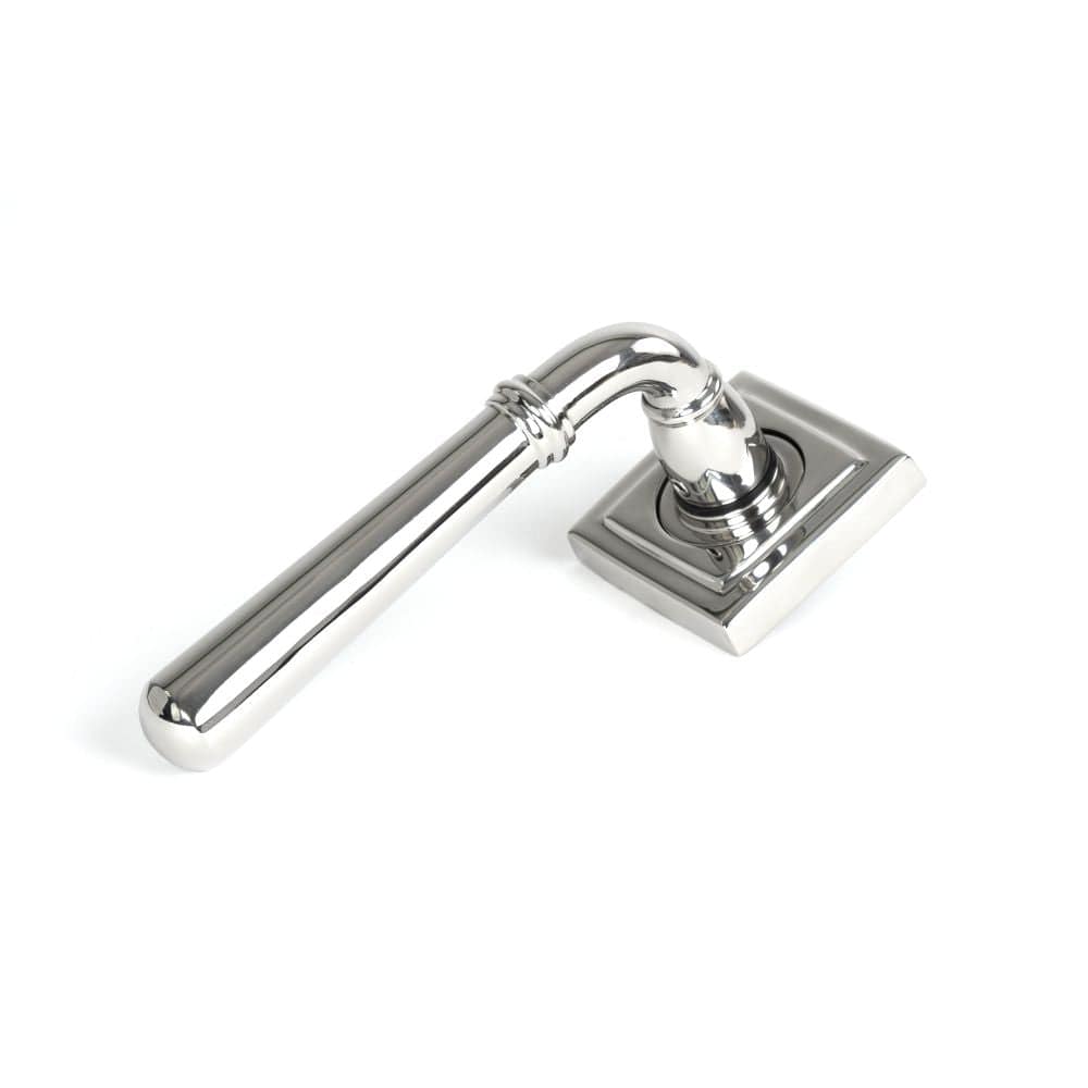 From The Anvil Door Furniture Polished Marine SS (316) / Square Rose From The Anvil - Polished Marine SS (316) Newbury Lever on Rose Set (Square) - Unsprung