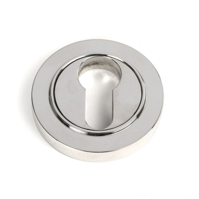 From The Anvil Door Furniture Polished Marine SS (316) / Euro Profile Escutcheons From The Anvil - Polished Marine SS (316) Round Euro Escutcheon (Plain)