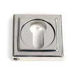 From The Anvil Door Furniture Polished Marine SS (316) / Euro Profile Escutcheons From The Anvil - Polished Marine SS (316) Round Euro Escutcheon (Square)