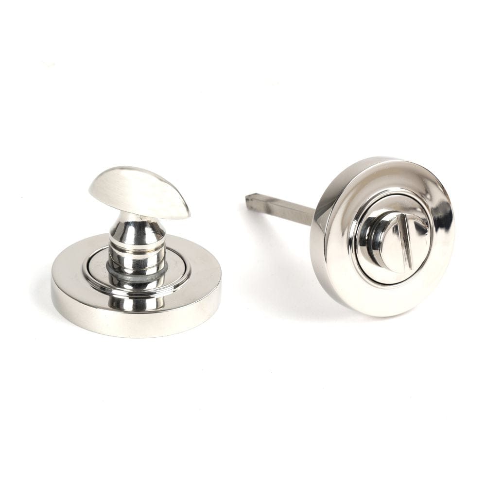 From The Anvil Door Furniture Polished Marine SS (316) / No From The Anvil - Polished Marine SS (316) Round Thumbturn Set (Plain)
