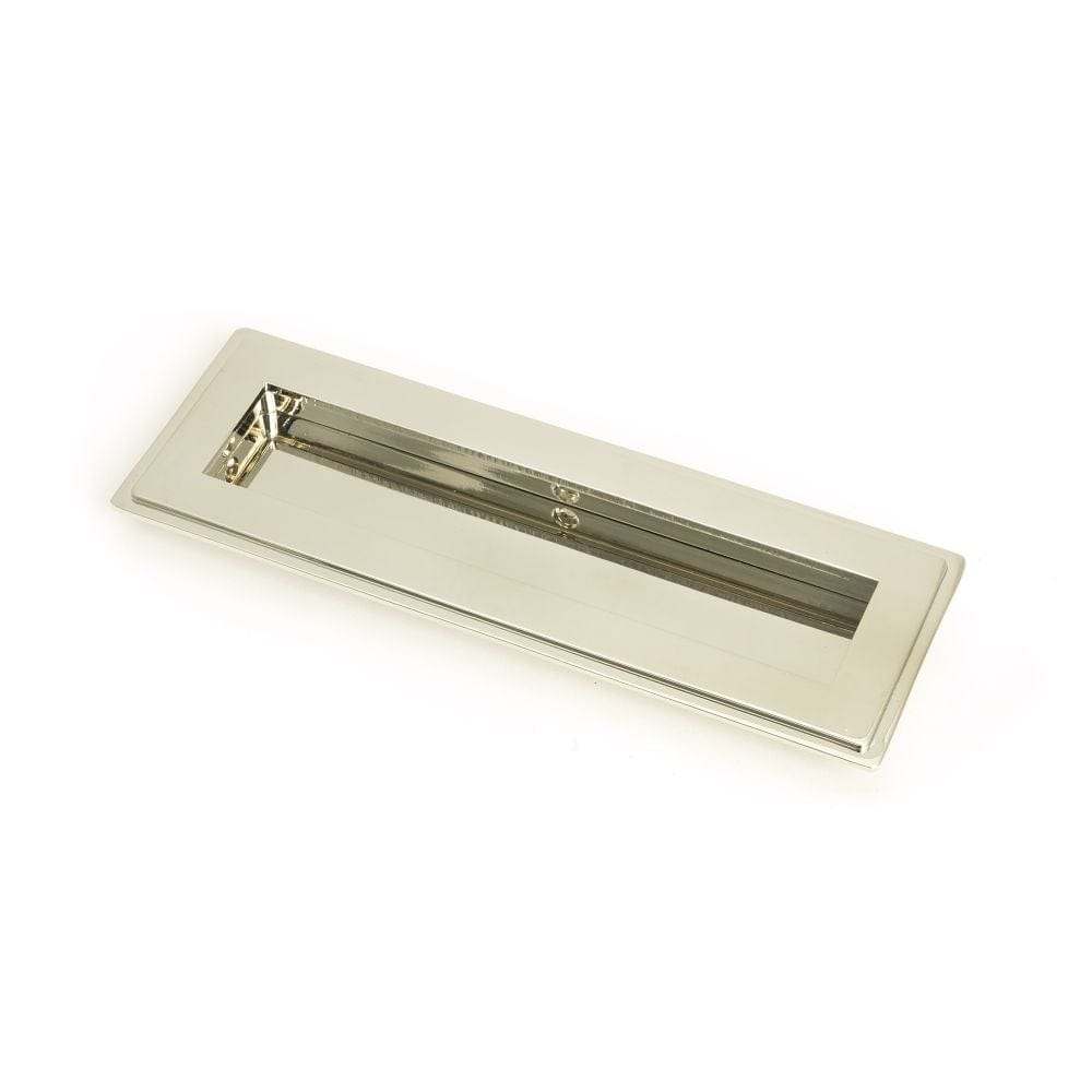 From The Anvil Door Furniture Polished Nickel / Flush Handle / Rectangular From The Anvil - Polished Nickel 175mm Art Deco Rectangular Pull