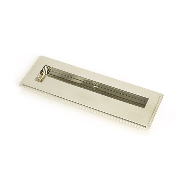From The Anvil Door Furniture Polished Nickel / Flush Handle / Rectangular From The Anvil - Polished Nickel 175mm Art Deco Rectangular Pull