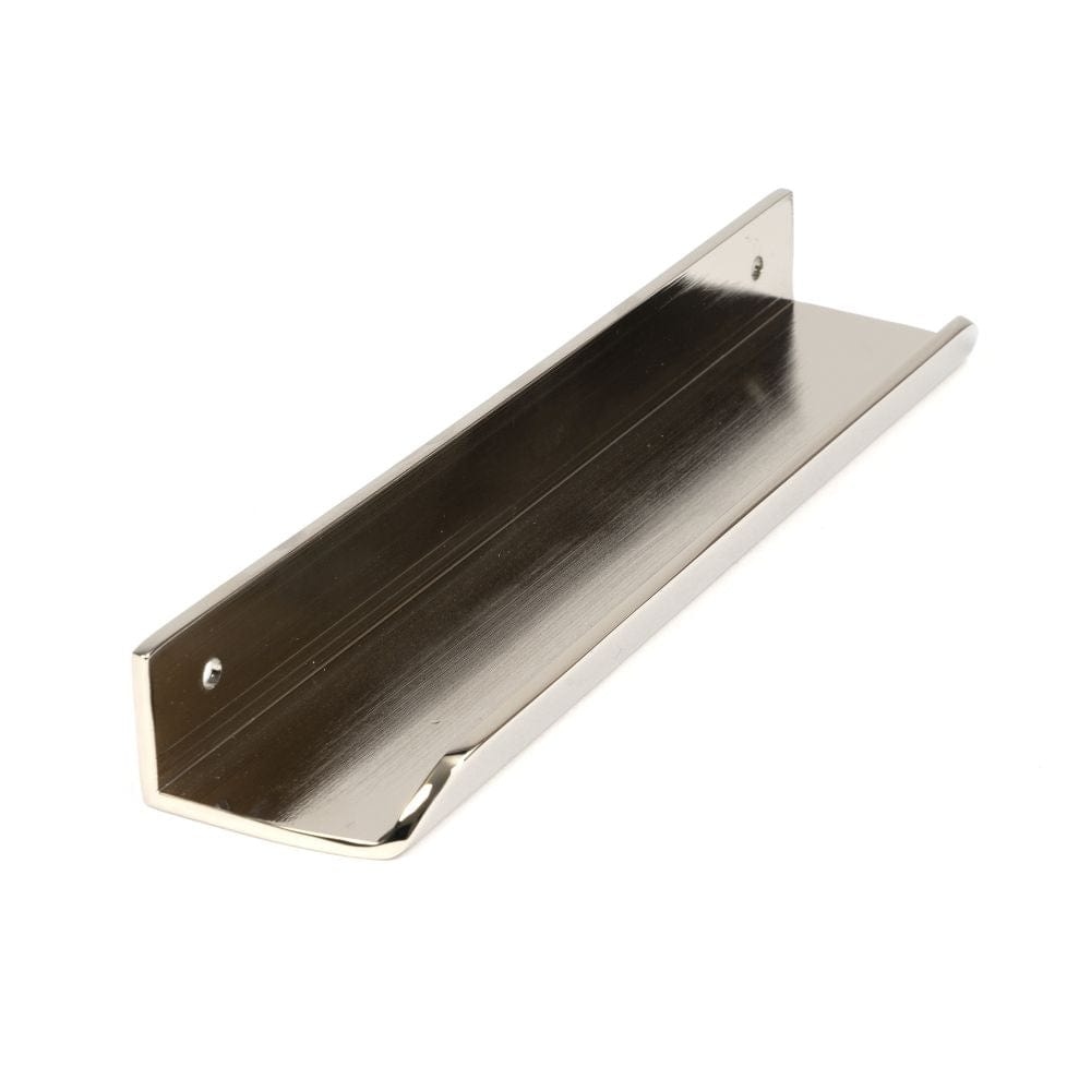 From The Anvil Cabinet Hardware Polished Nickel / Edge Pull / 200mm From The Anvil - Polished Nickel 200mm Moore Edge Pull