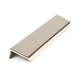 From The Anvil Cabinet Hardware Polished Nickel / Edge Pull / 200mm From The Anvil - Polished Nickel 200mm Moore Edge Pull