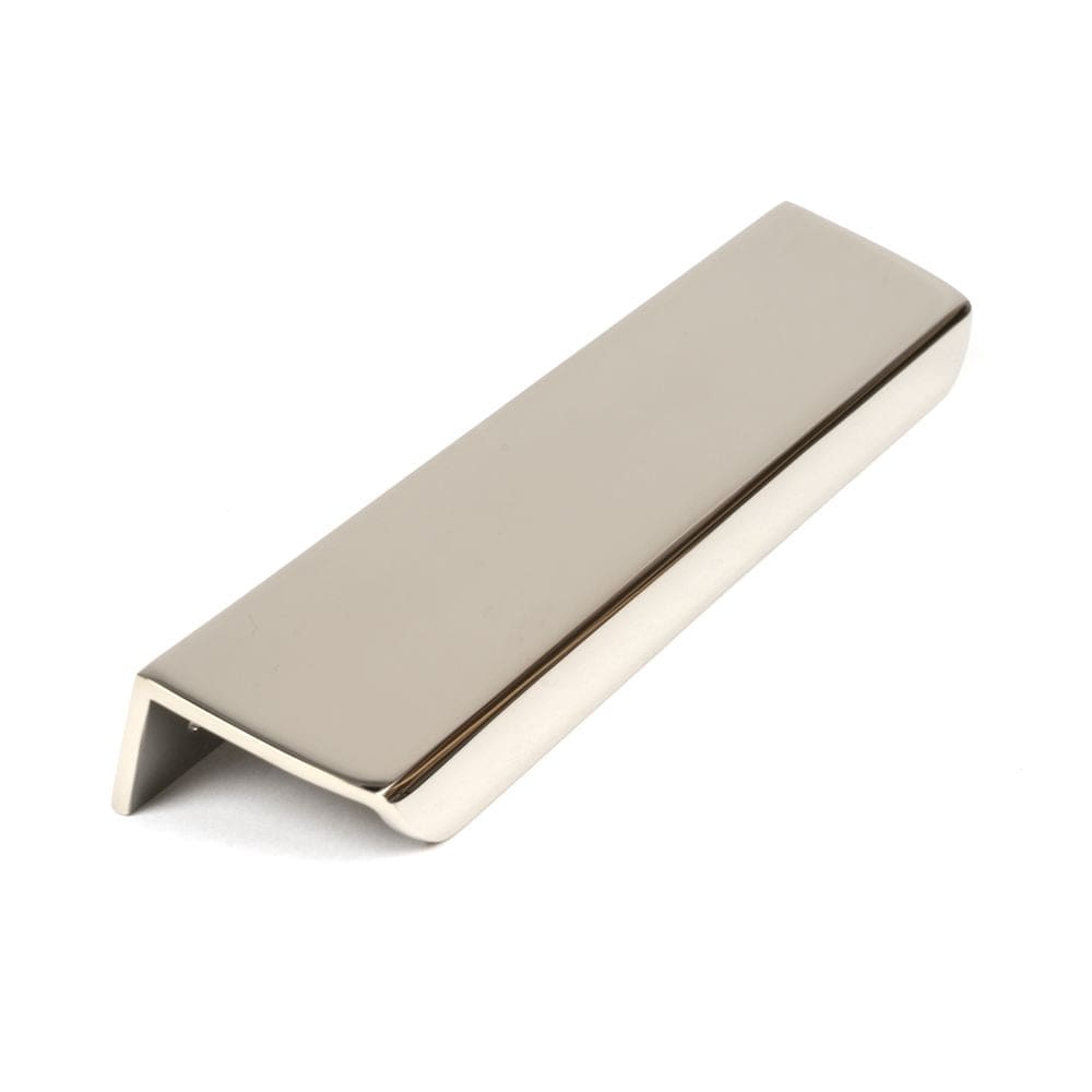 From The Anvil Cabinet Hardware Polished Nickel / Edge Pull / 200mm From The Anvil - Polished Nickel 200mm Moore Edge Pull