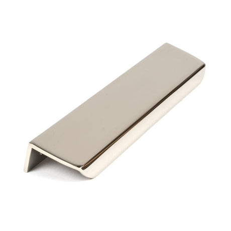 From The Anvil Cabinet Hardware Polished Nickel / Edge Pull / 200mm From The Anvil - Polished Nickel 200mm Moore Edge Pull