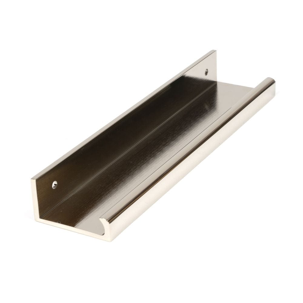 From The Anvil Cabinet Hardware Polished Nickel / Edge Pull / 200mm From The Anvil - Polished Nickel 200mm Plain Edge Pull