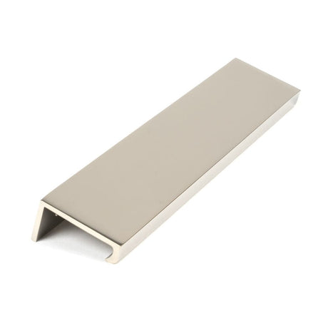 From The Anvil Cabinet Hardware Polished Nickel / Edge Pull / 200mm From The Anvil - Polished Nickel 200mm Plain Edge Pull