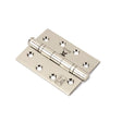 From The Anvil Hinges Polished Nickel / Ball Bearing Hinges / 4" x (102mm) From The Anvil - Polished Nickel 4" Ball Bearing Butt Hinge (pair) ss