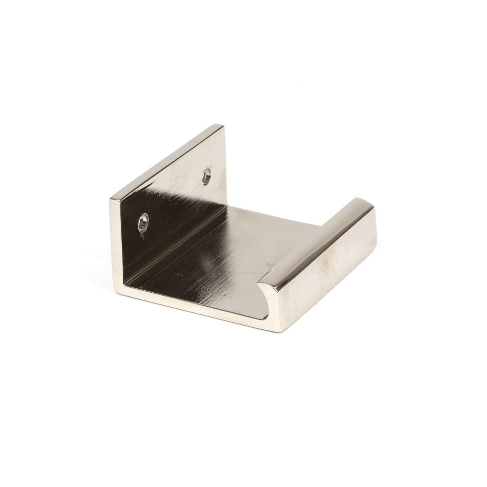 From The Anvil Cabinet Hardware Polished Nickel / Edge Pull / 50mm From The Anvil - Polished Nickel 50mm Plain Edge Pull