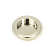 From The Anvil Door Furniture Polished Nickel / Flush Handle / Round From The Anvil - Polished Nickel 60mm Art Deco Round Pull
